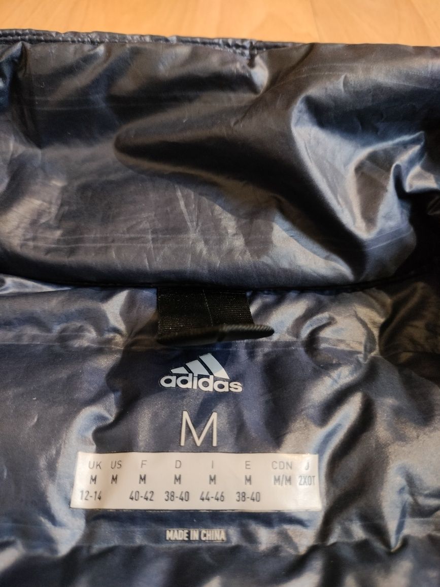 Damska granatowa pikowana kurtka adidas r. M