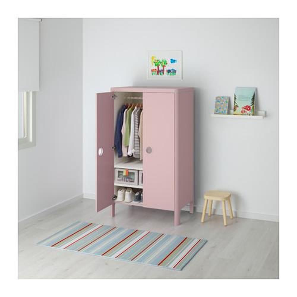 Roupeiro menina IKEA  BUSUNGE rosa claro