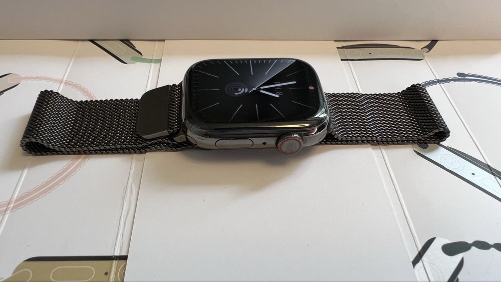 Apple Watch Series 9 45mm Stainless Steel Graphite  Mil Lp CEL