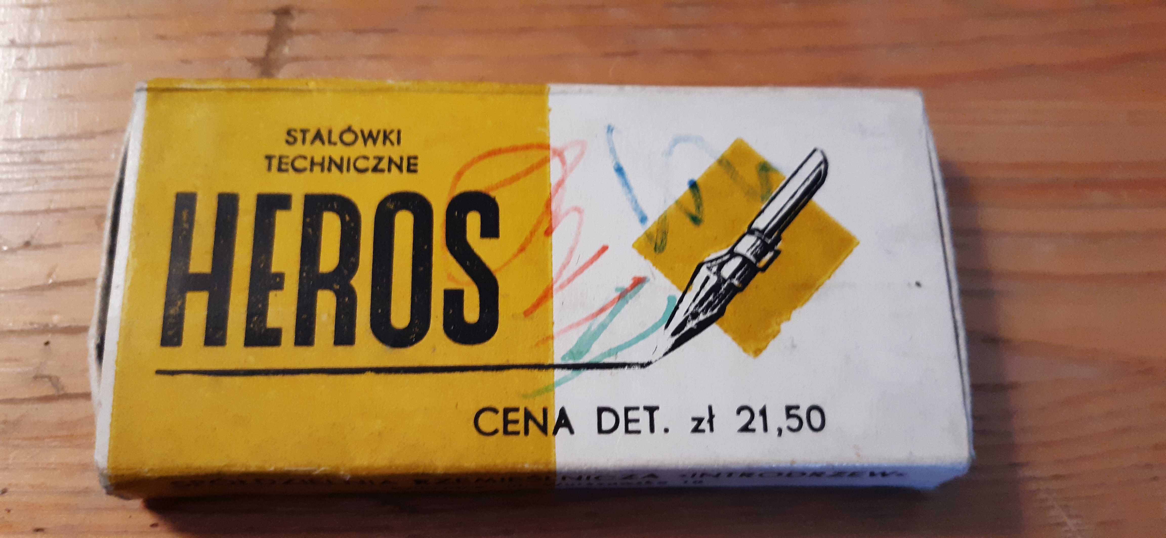 stare stalówki techniczne heros dla kolekcjonerów prl