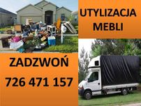 Opróżnianie pomieszczeń z gratów mebli przeprowadzki auta z windą