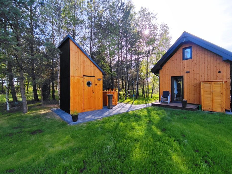 Dom ,domek z prywatną sauną, balią jacuzzi na Kaszubach,  nad jeziorem