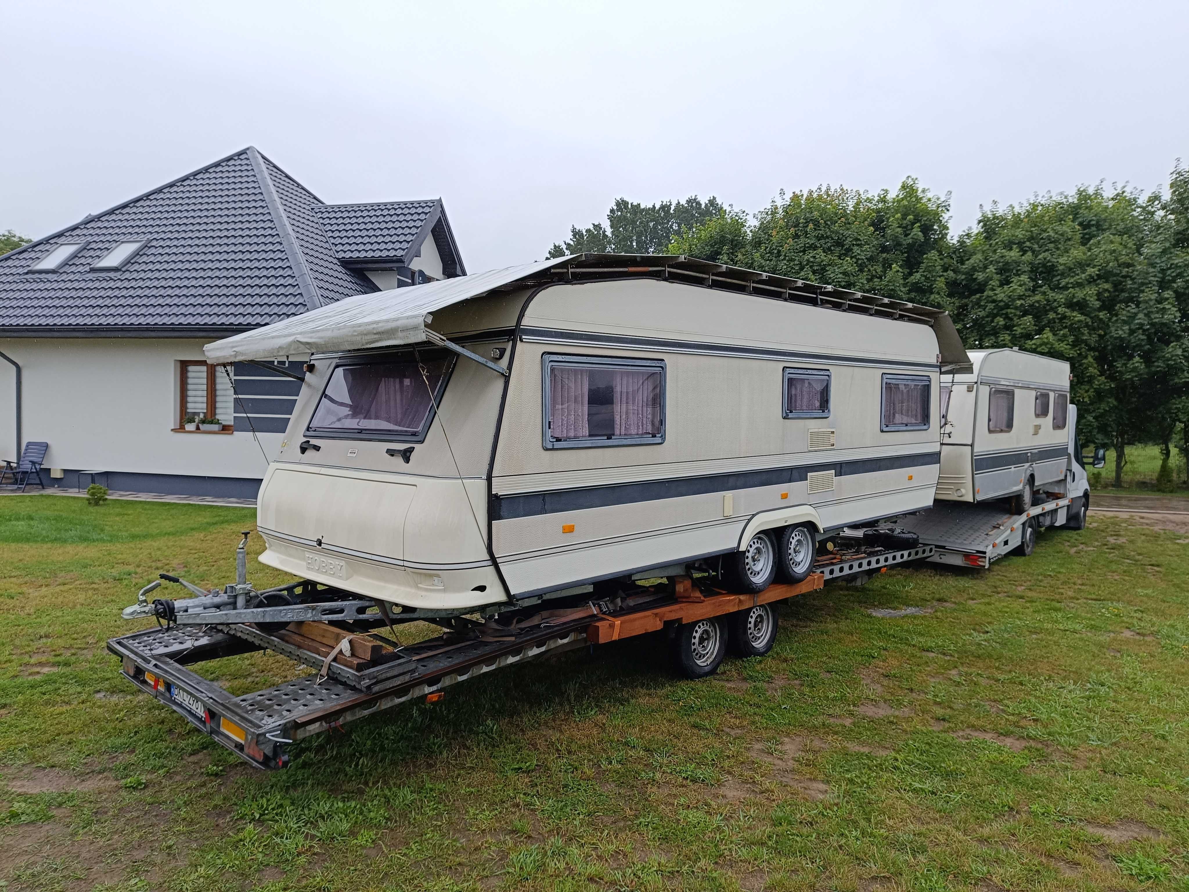 Przyczepa Hobby Prestige 610 z Niemiec.Twardy dach.