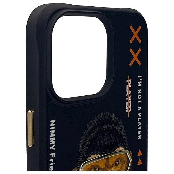 Etui Nimmy Cool&Cute 2.0 Monkey na iPhone 15 Pro - czarne