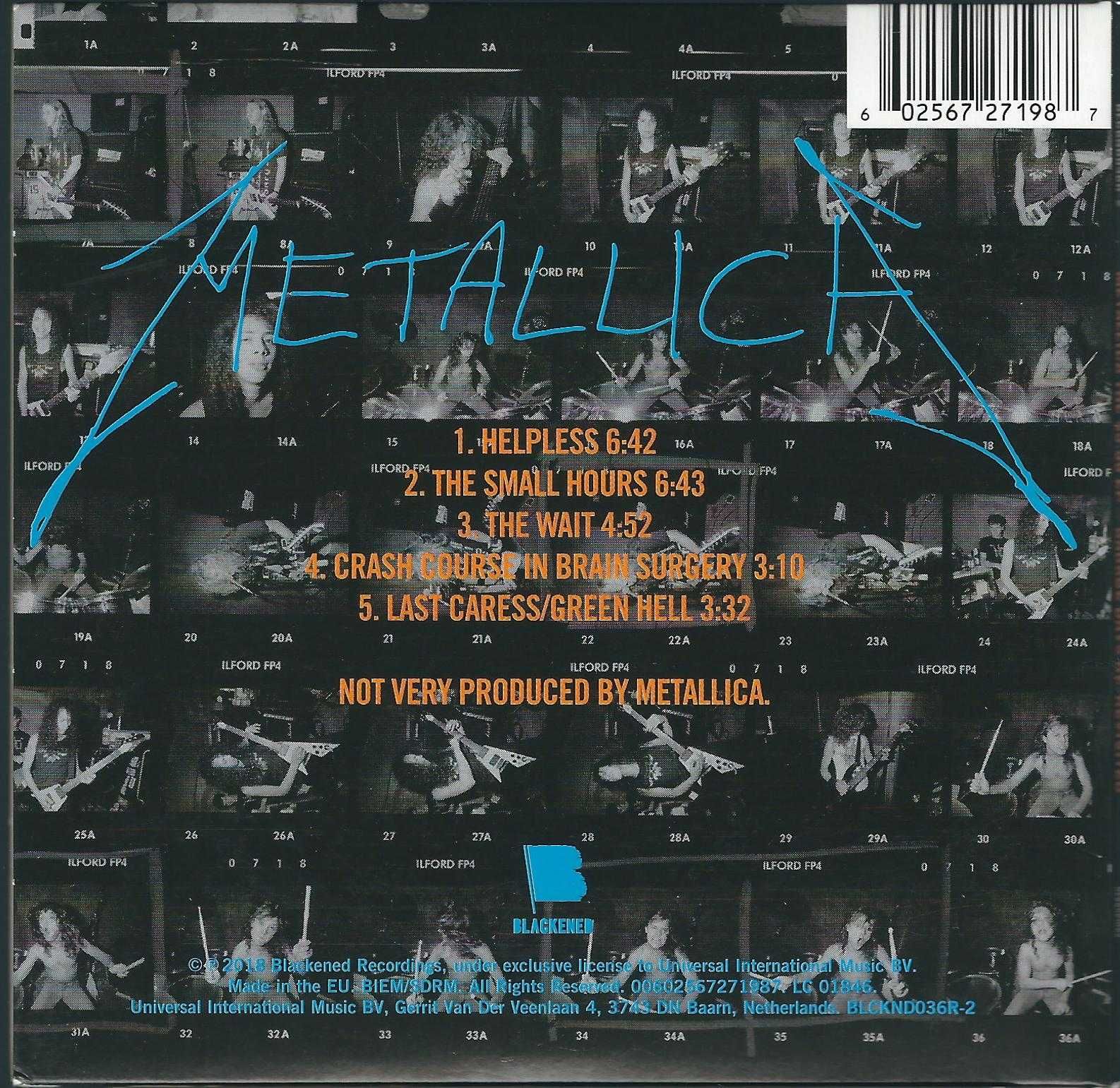 CD EP Metallica - The $5.98 E.P. - Garage Days Re-Revisited (2018)