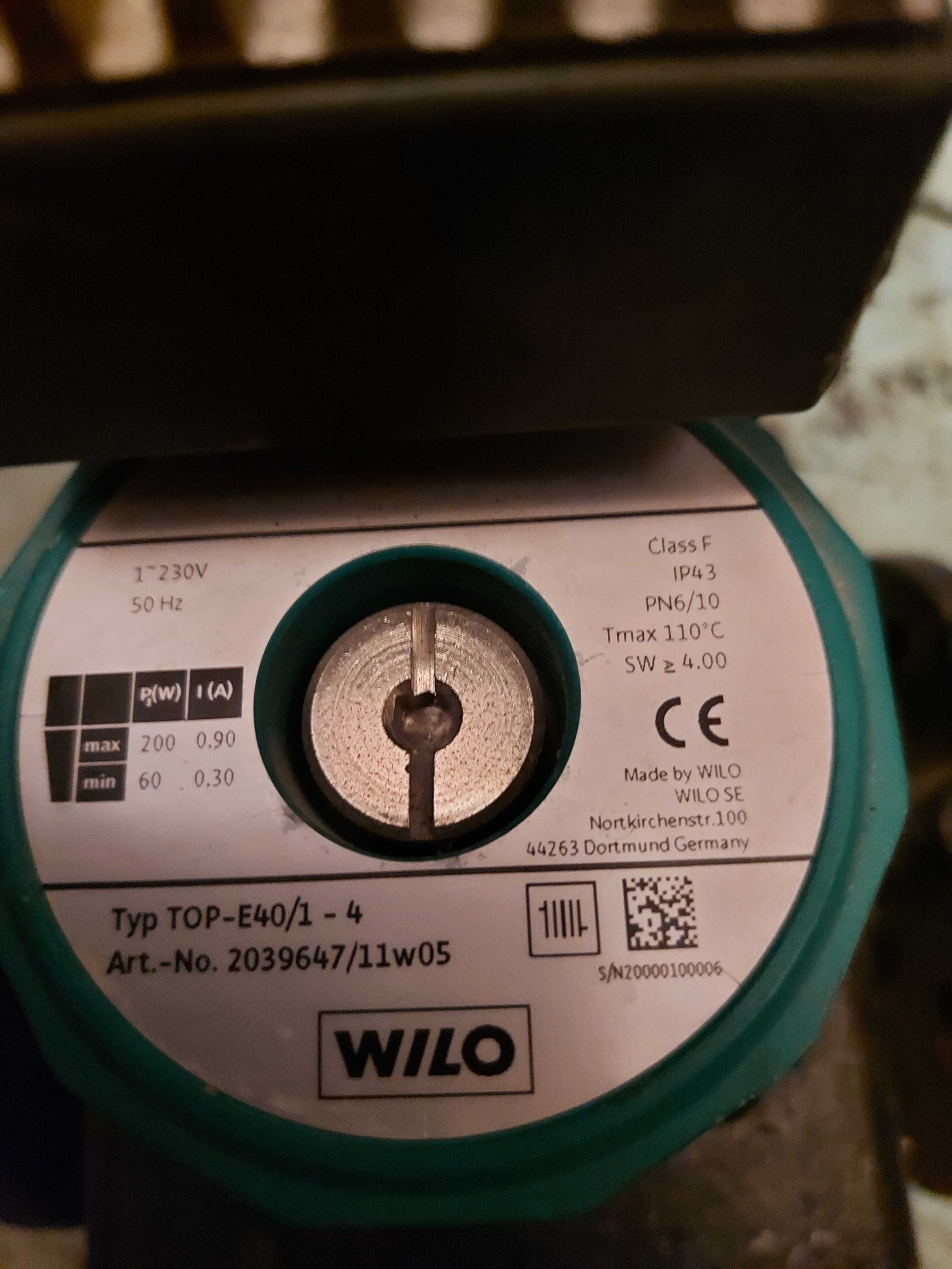 Pompa obiegowa Wilo Top E40/1-4 Dwie sztuki