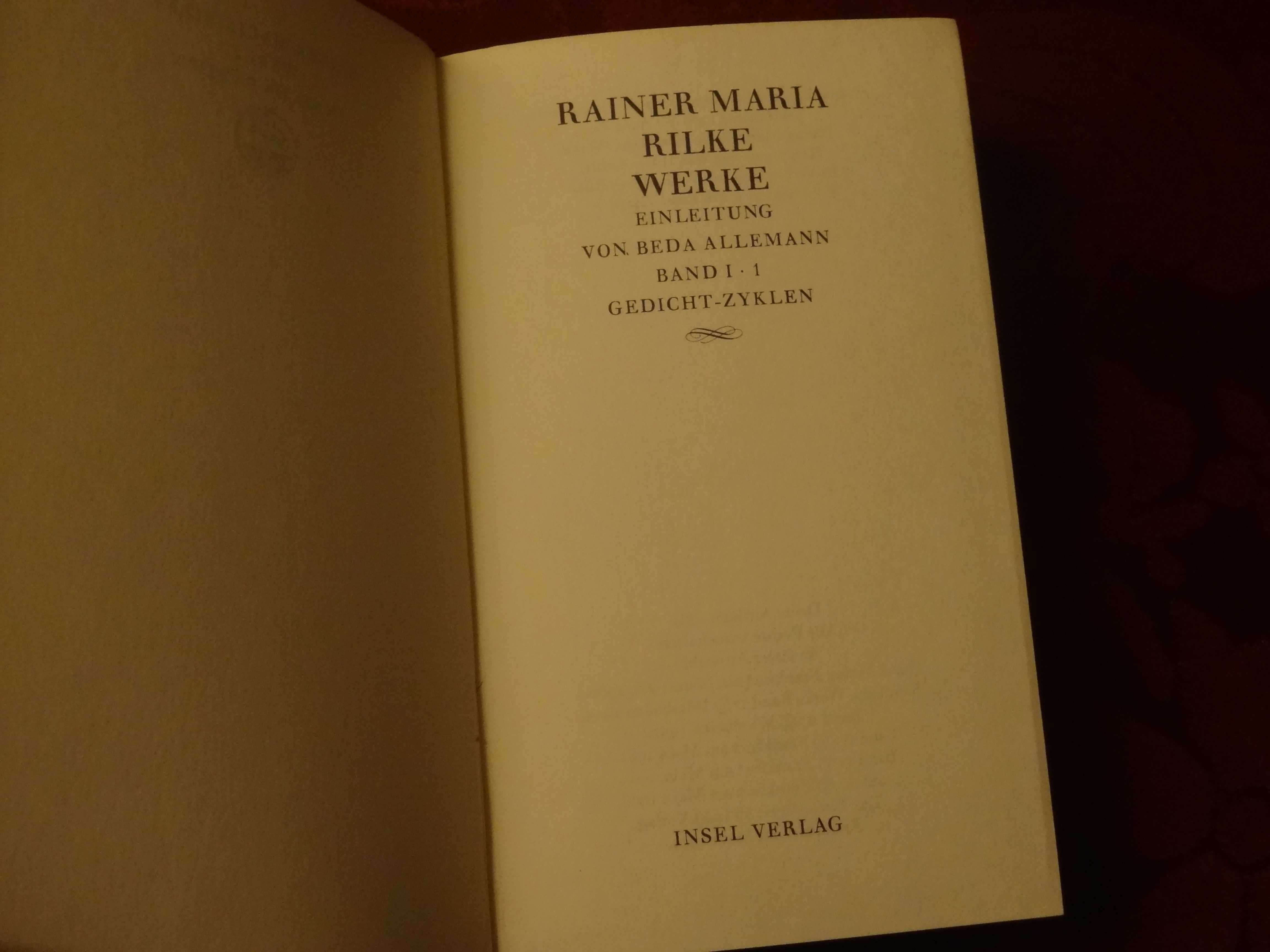 RILKE, Rainer Maria – Obra Completa ∟ 6 Vols. | 1966 . 1980