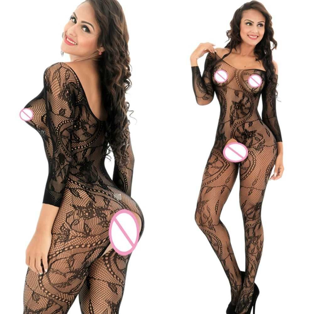 Bodystocking rajstopa rajstopy kabaretki wzorzyste