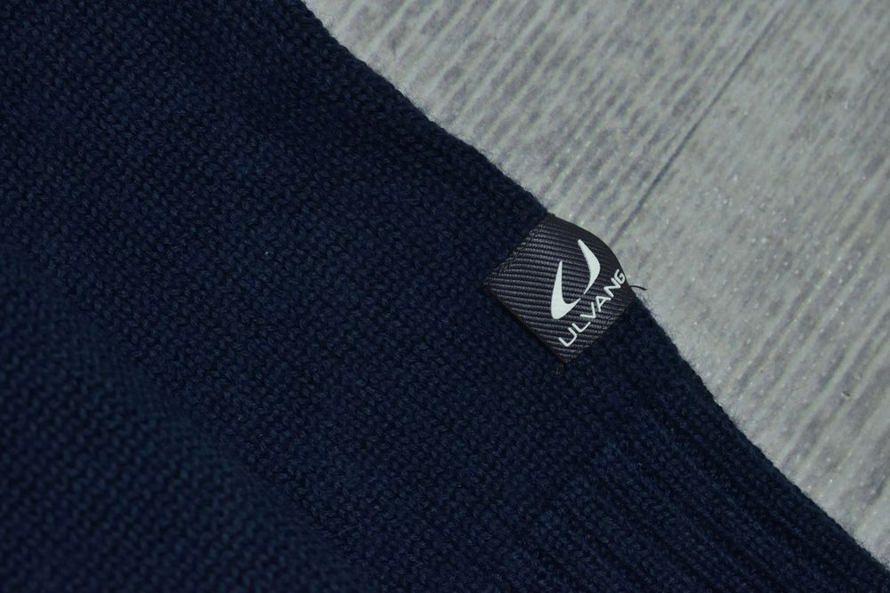 Ulvang Granatowy Wełniany Sweter Męski Crewneck Xl