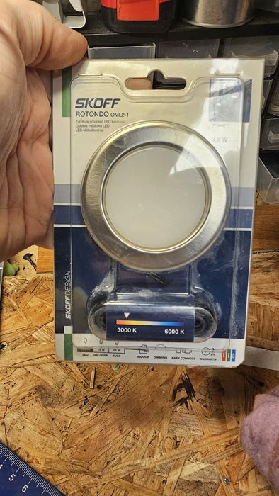 Oprawa metalowa  led SKOFF 3,8W do mebli, szafek, r-gips