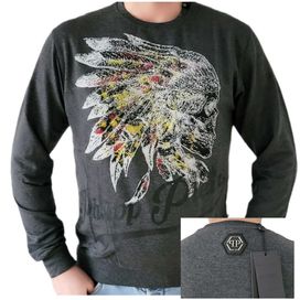 Bluza męska Philipp Plein limitowana edycja grafit