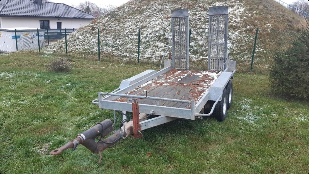 Przyczepa pod minikoparke z najazdami do przewozu koparek 3.5t.