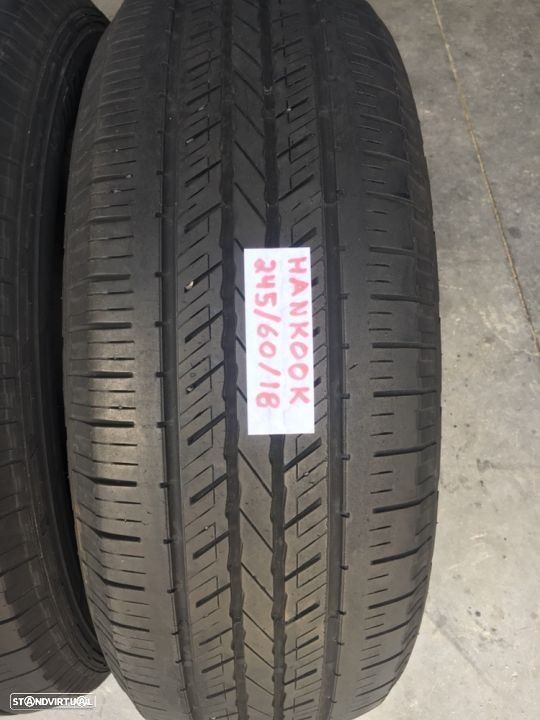 2 pneus semi novos hankook 245/60/18 - entrega grátis 120 euros