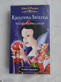 Walt Disney Królewna Śnieżka i siedmiu krasnoludków VHS kaseta bajka