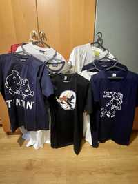T’Shirts Tintin / Tintim (lote de 11)