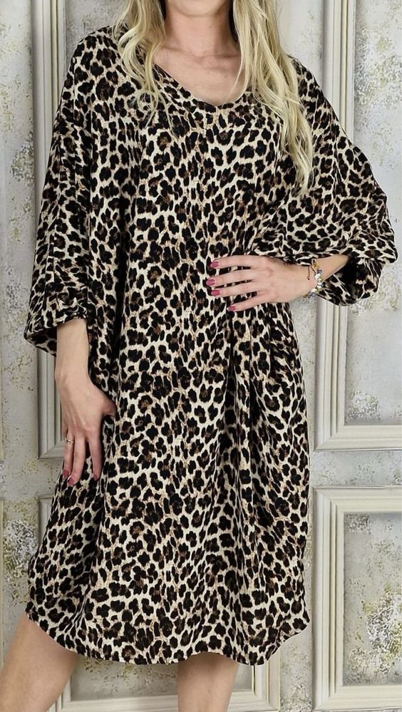 Sukienka panterka XXL/XXXL