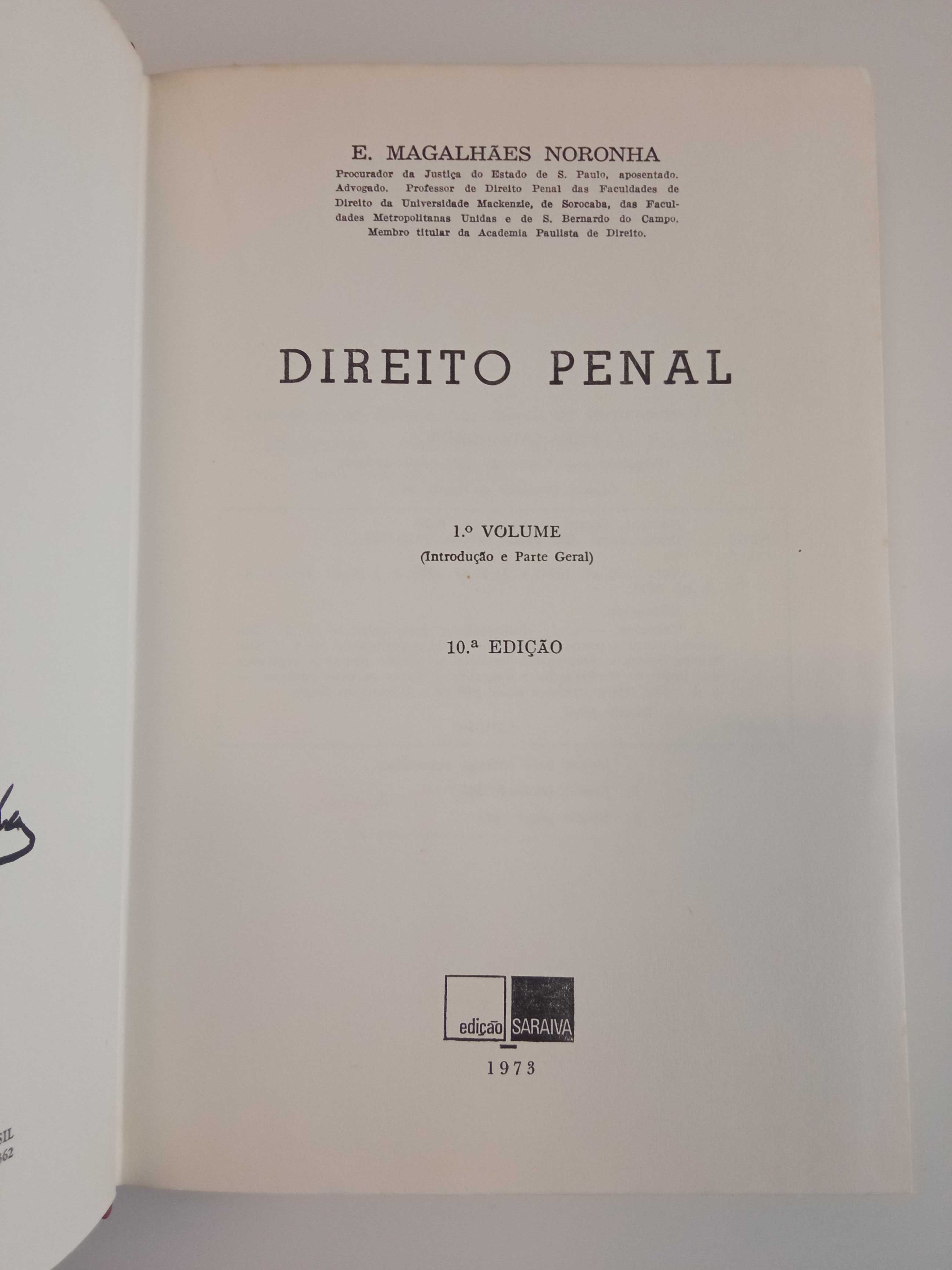 Direito Penal, de E. Magalhães Noronha