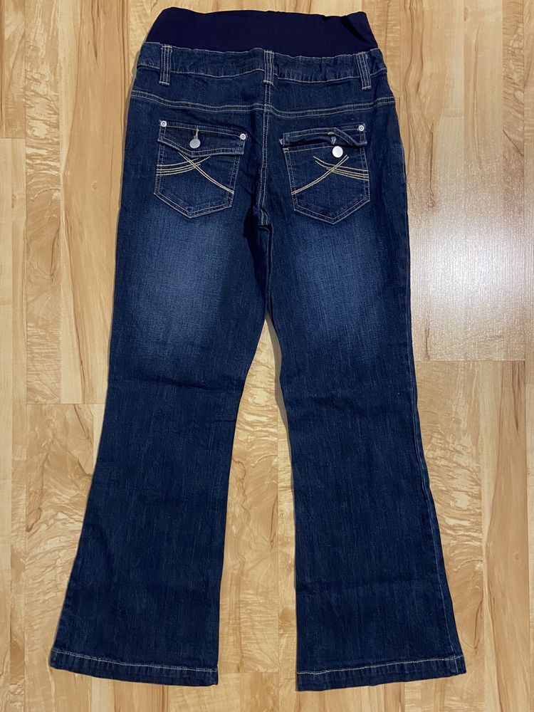 Neun 9 monate 36/ S ciążowe spodnie granatowe  jeansy dżinsy dzwony