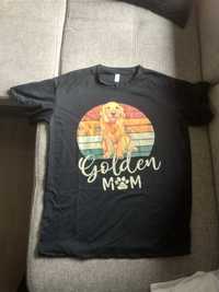 Bluzka koszulka t-shirt golden retriever psia mama