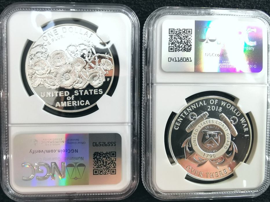 Пам'ятний набір "100р. З дня закінчення Першої Світової війни" СРІБЛО.