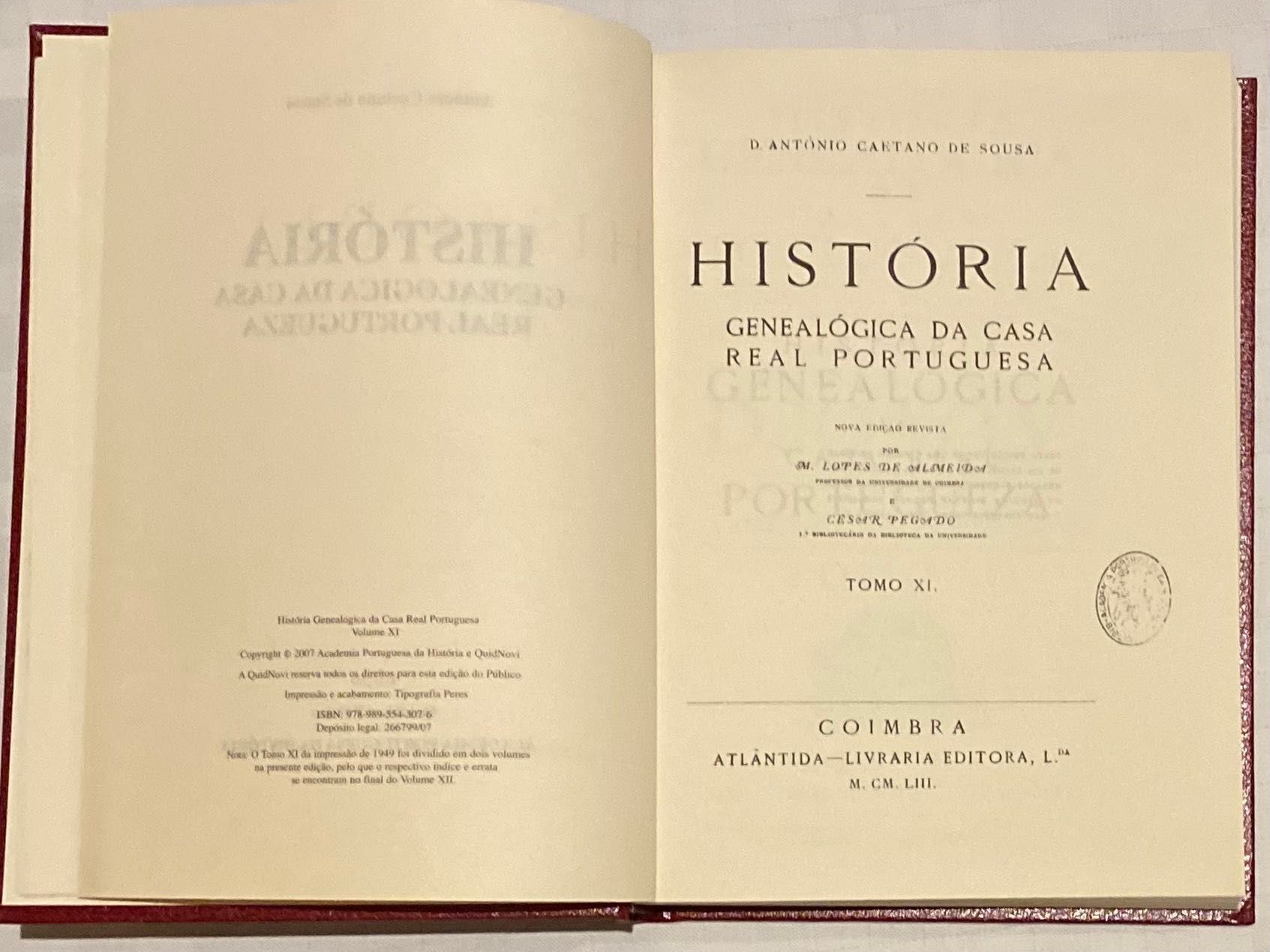 História Genealógica da Casa Real Portuguesa. Vol. 11