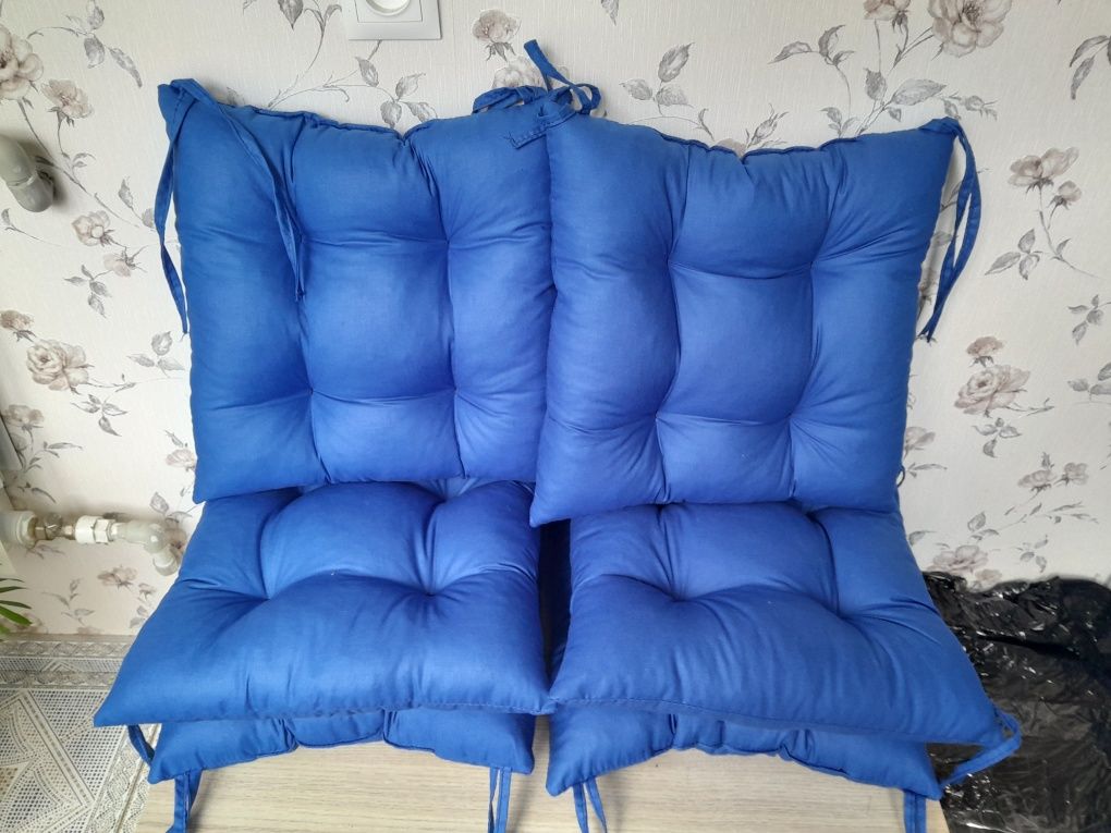 Zestaw 6szt poduszek bawełnianych na krzesła 40x40