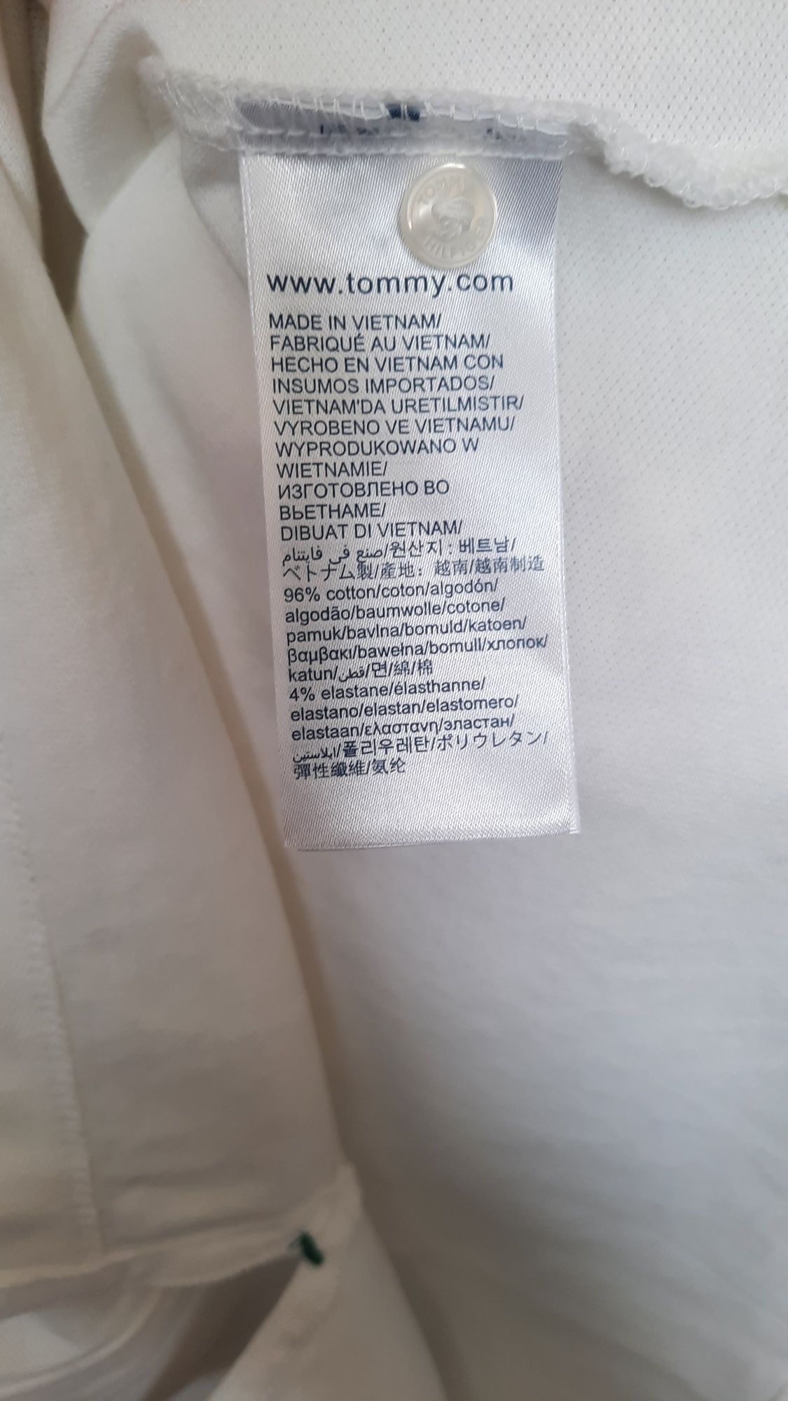 Tommy Hilfiger biała sukienka polo M 38