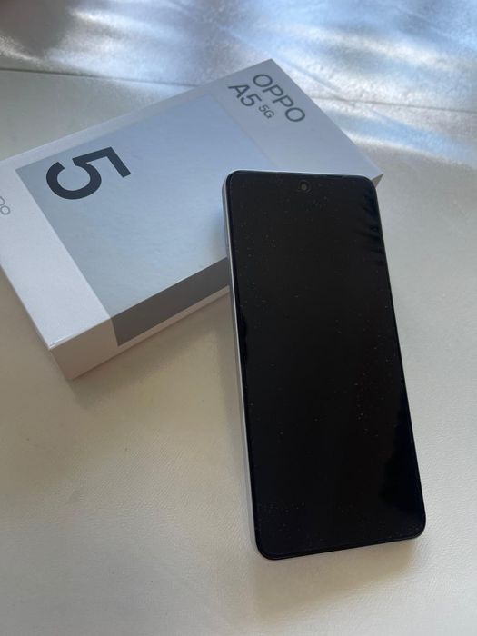 OPPO A5 5G nowy |, 6,67 ekran| 6000 mAh | 128GB pamięci WHITE MIST