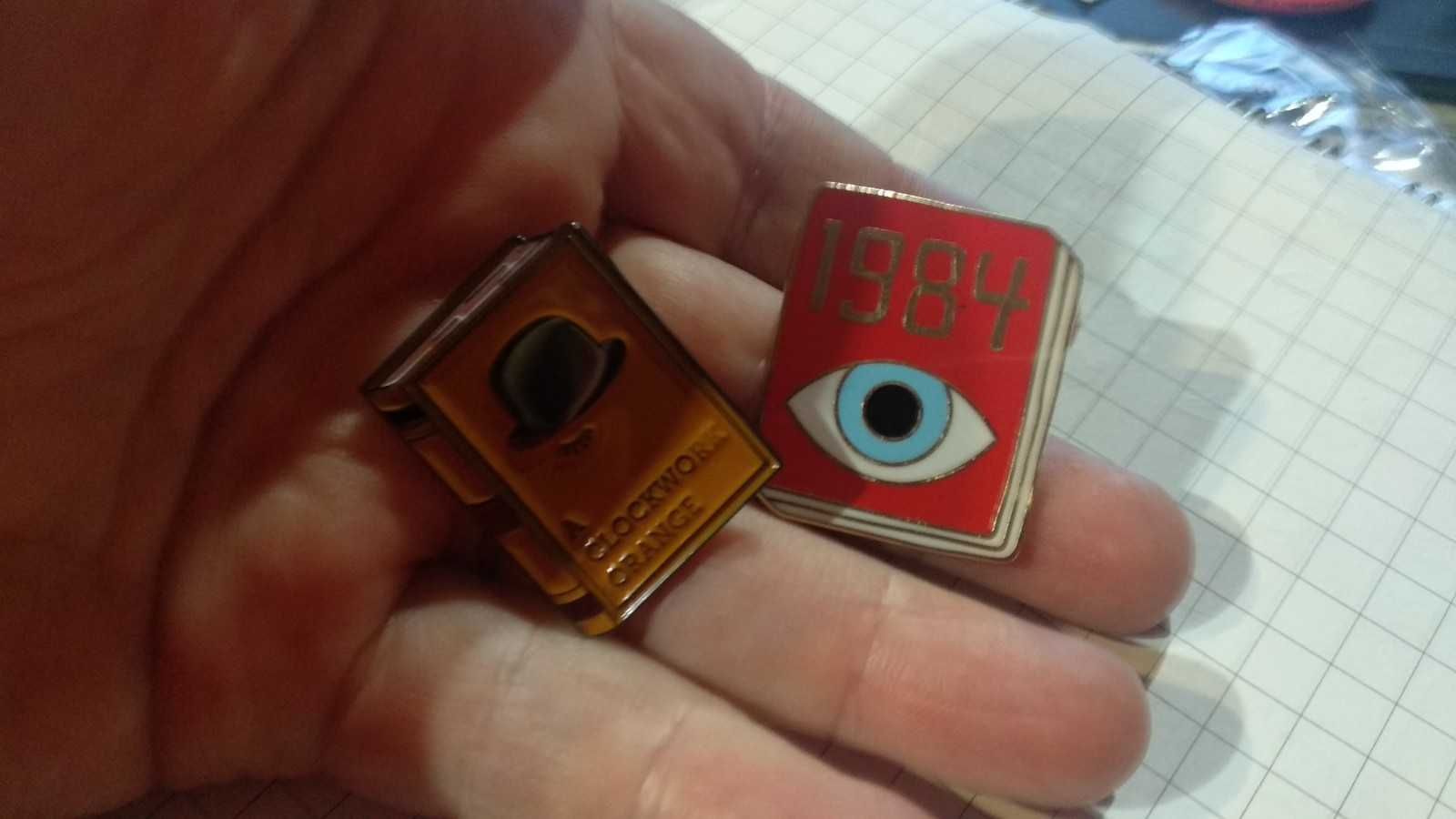значок пин Джордж Оруэлл George Orwell 1984 Кубрик заводной апельсин