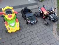 Zabawki motorek quad samochód na akumulator
