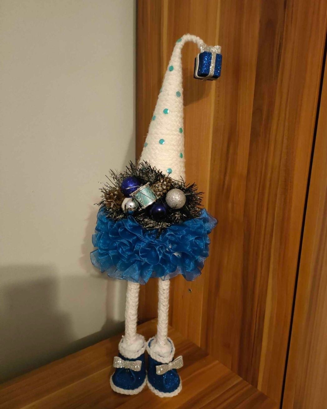 Skrzaty świąteczne w bucikach, handmade rękodzieło