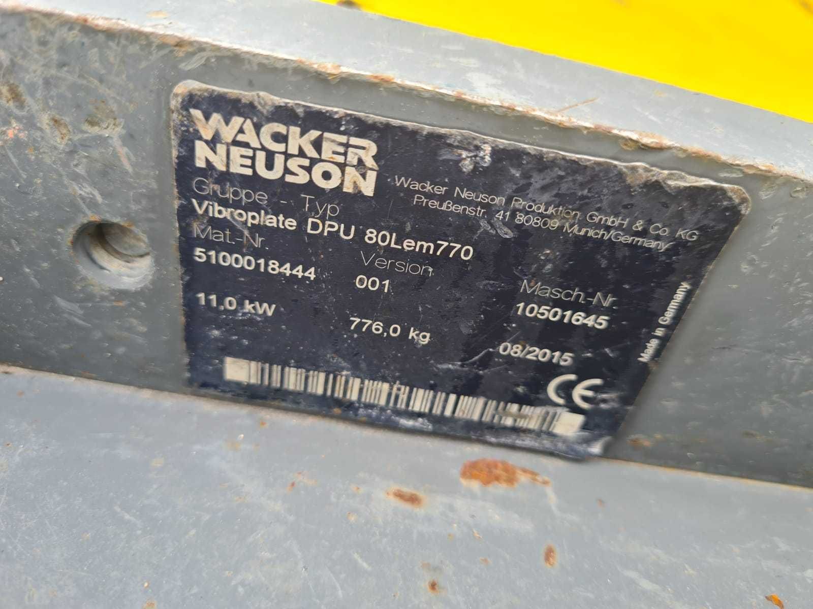 Zagęszczarka wacker neuson dpu80Lem dpu 6055 dpu 100-70 dpu 6555 r2015