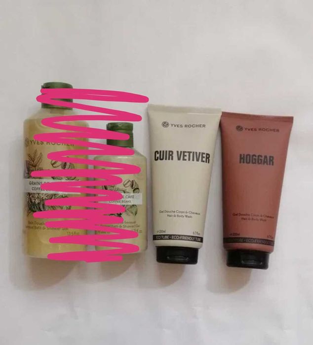 гель для душа  -Ветивер-Хоггар Ив Ів РОше Yves Rocher