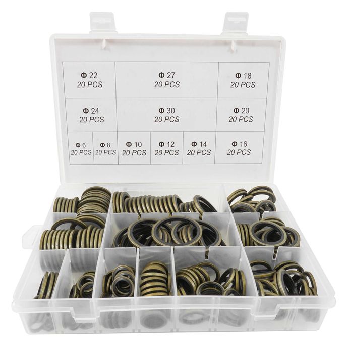 Podkładki metryczne do korków spustowych podkładek  M6-30 240 SZT