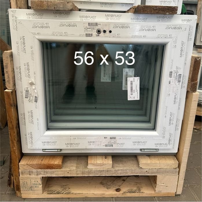 Okno PCV nowe 50 x 40, białe, dostępne od ręki! Inne rozmiary,kolory
