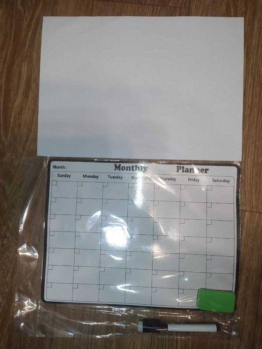 Новий планер календар на місяць розміру А4 магнітний на холодильник