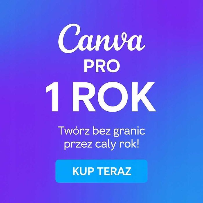 12 miesięcy Canva pro