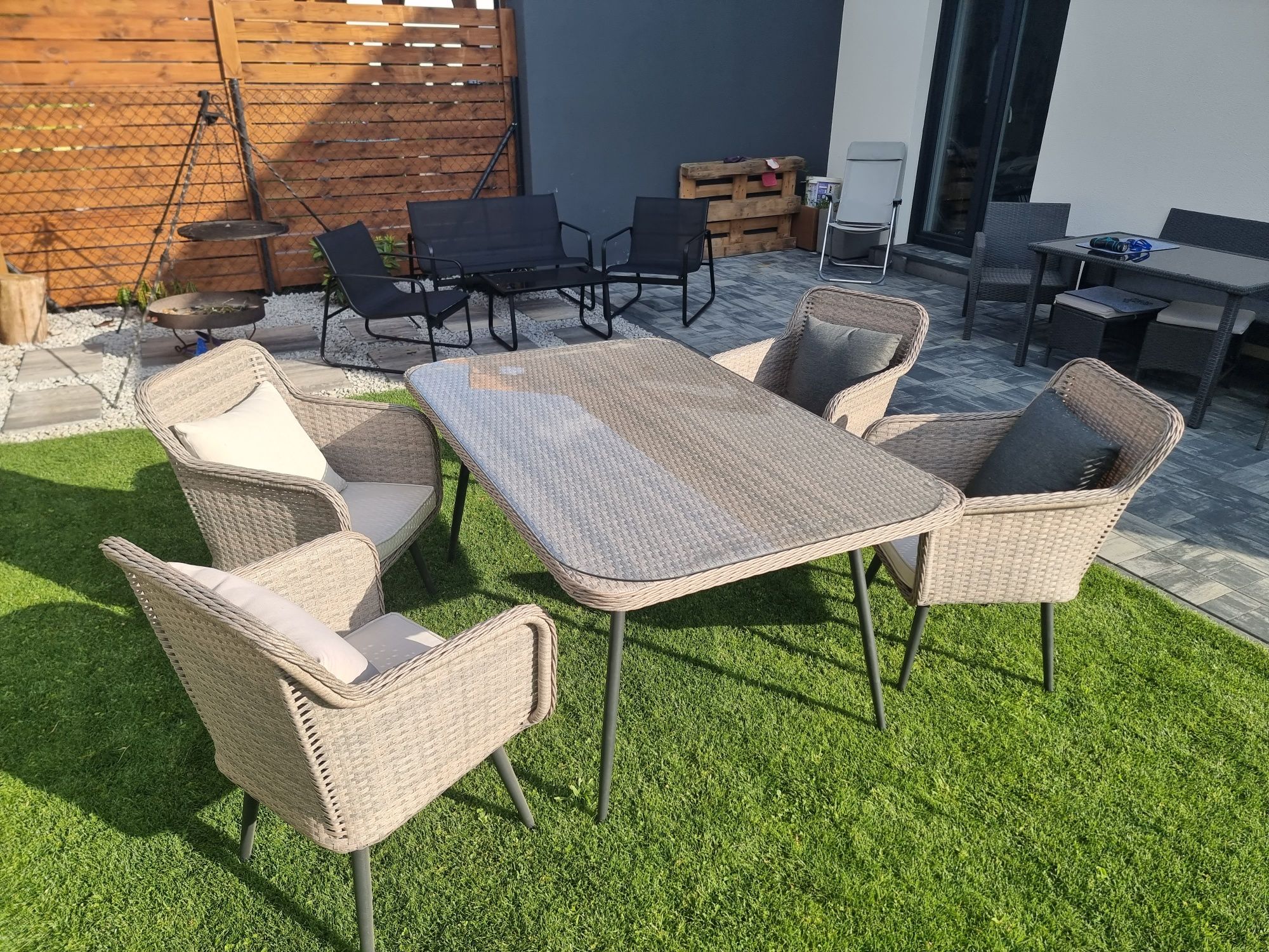 Zestaw solidnych mebli ogrodowych stół krzesła/meble ogrodowe