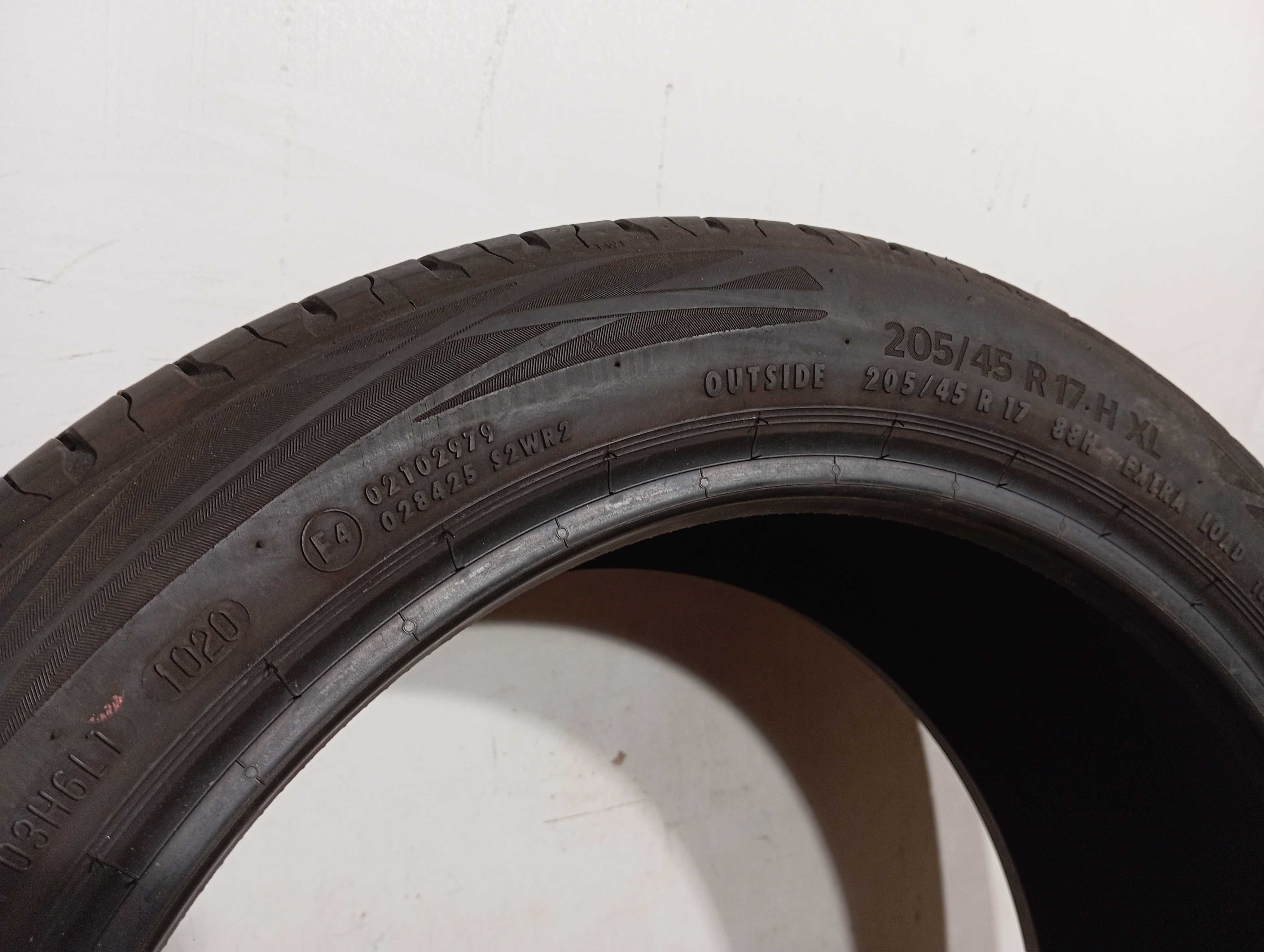 1x 205/45 R17 88H Continental EcoContact 6 2020r 5,7mm