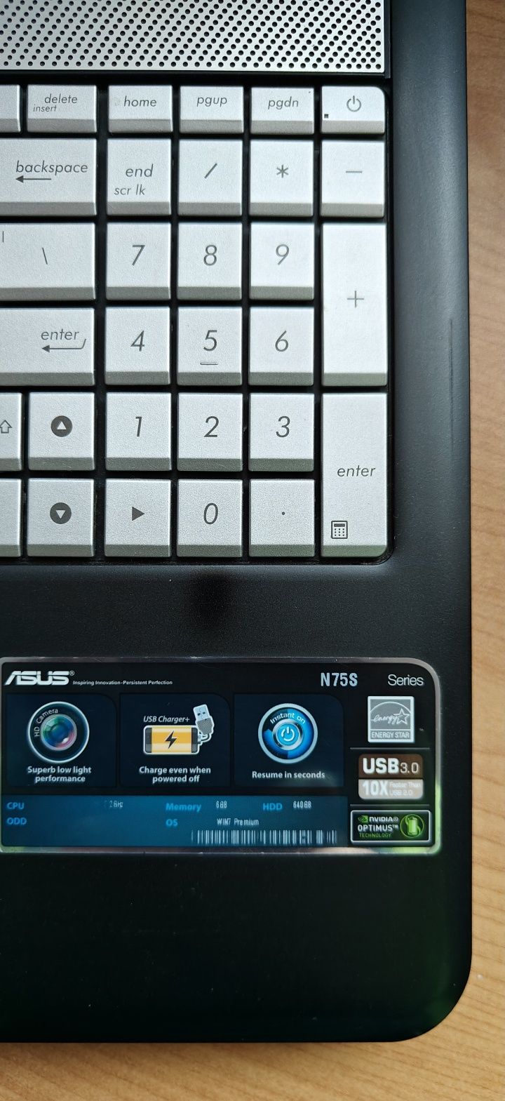 Laptop Asus N57S Multimedialny
