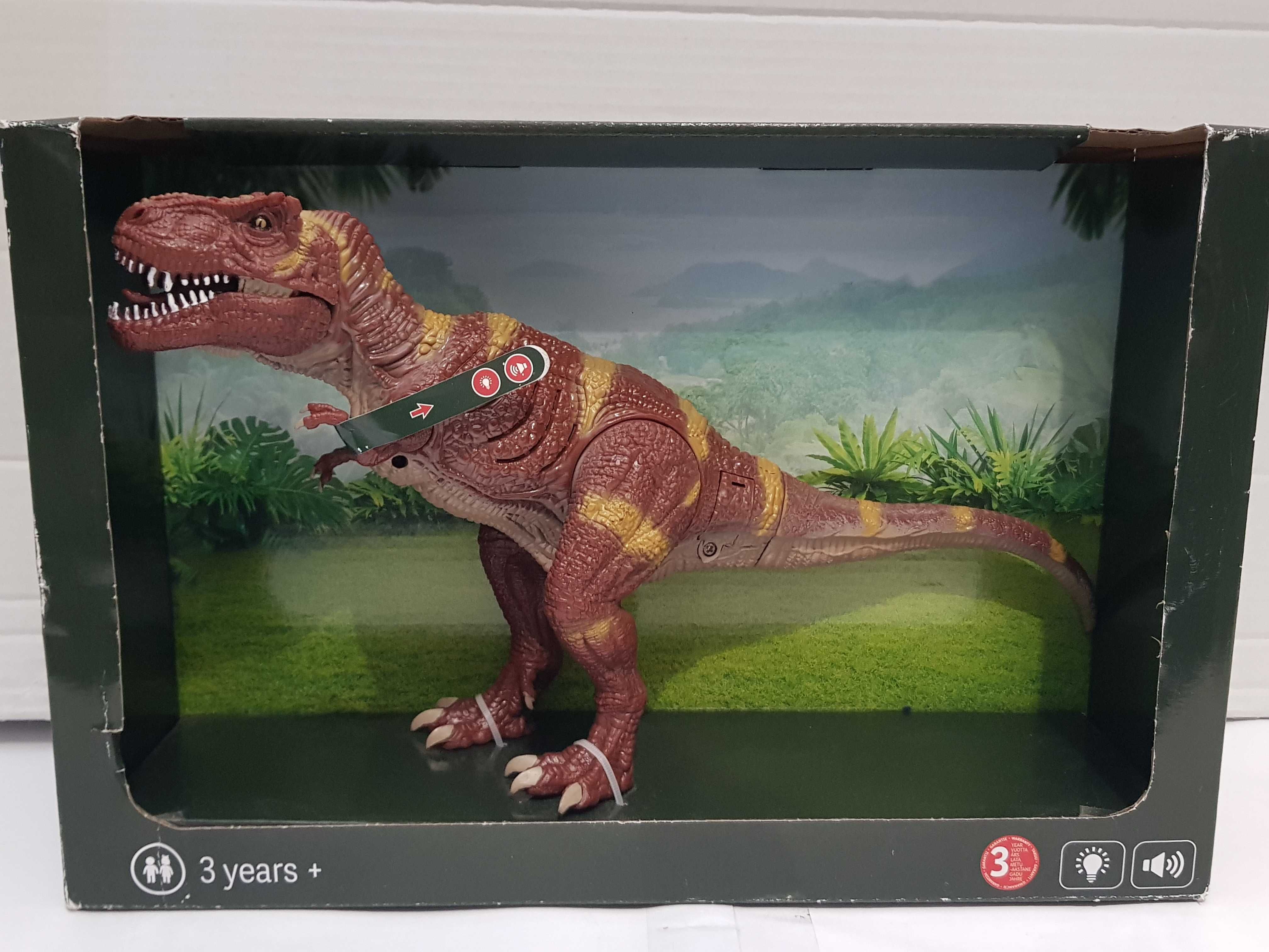 T-Rex Tyranozaur dinozaur z efektami swiatło dzwięk Playtive Nowy