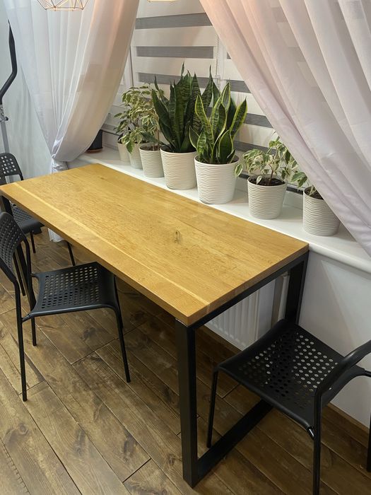 Стіл дубовий лофт з дерева