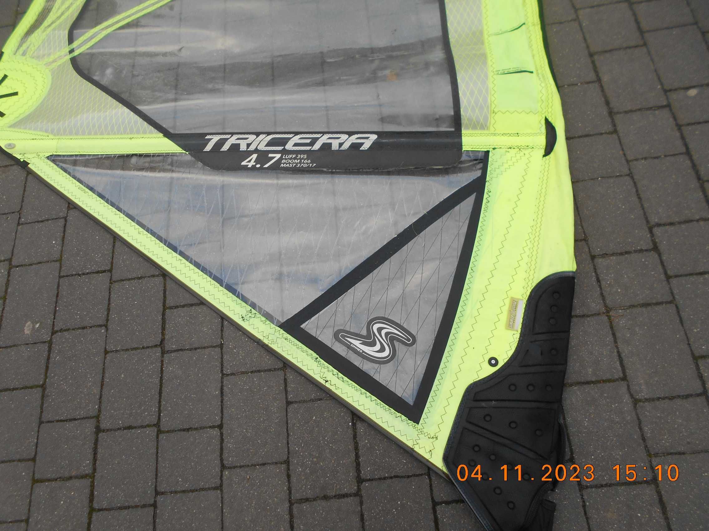 żagiel windsurfingowy  Simmer Tricera 4,7 m