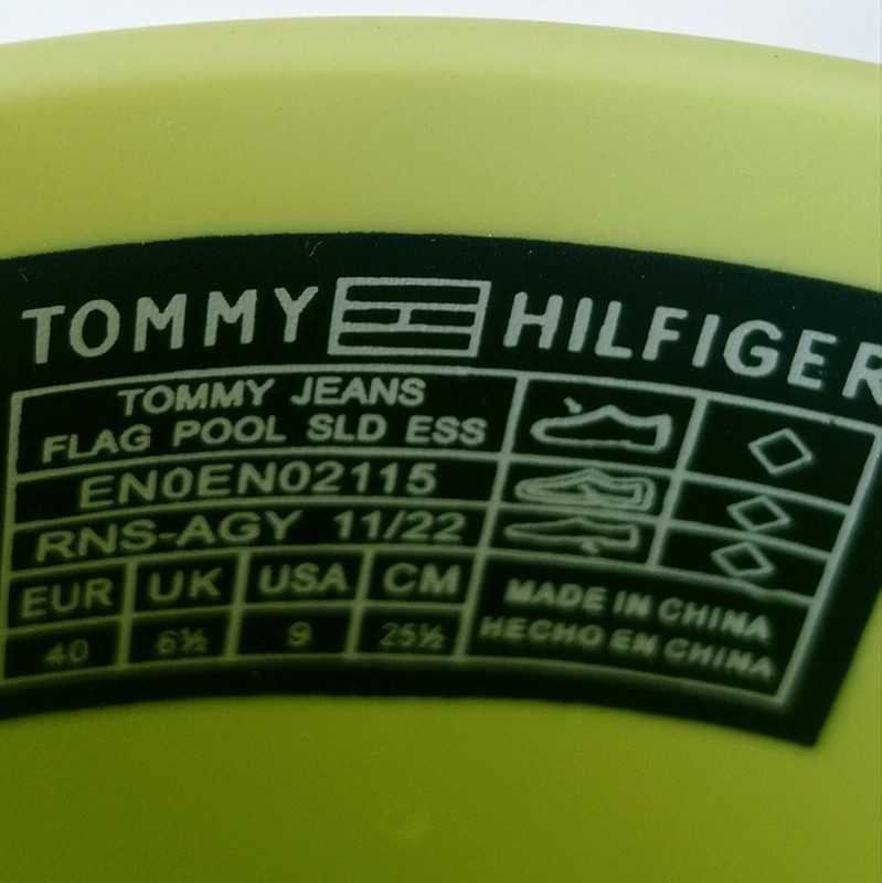 Damskie klapki Tommy Hilfiger rozmiar 40