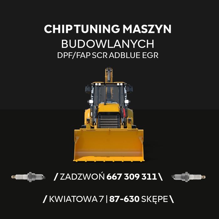 Zwiększanie mocy chiptuning  maszyny ciagniki rolnicze adblue dpf