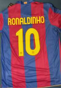 Koszulka FC Barcelona 07/08 #10 Ronaldinho, nowa, XL, 50lecie Camp Nou