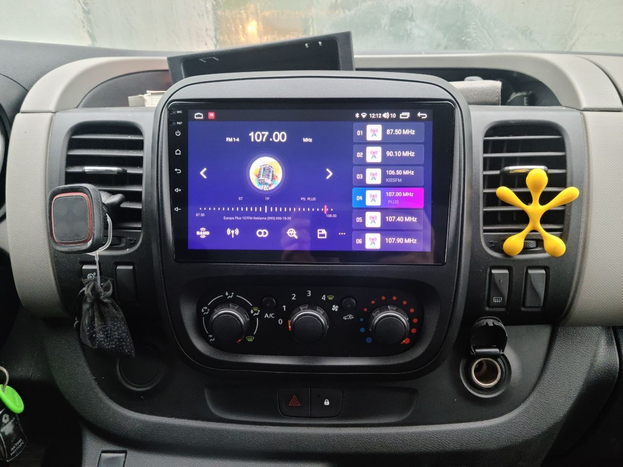Мощная магнитола Renault Trafic, CarPlay+4G sim 8 ядер Android 13