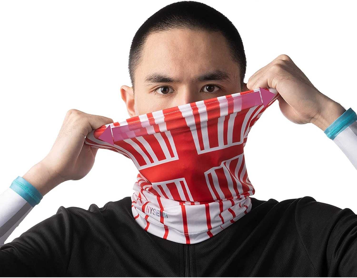Chusta na twarz do biegania Komin Bandana wielofunkcyjna 45 cm 2 szt