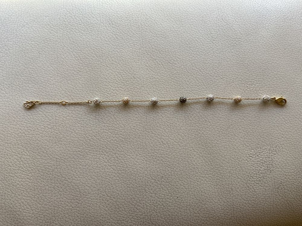 Pulseira Swarovski Pop Banhada a Ouro