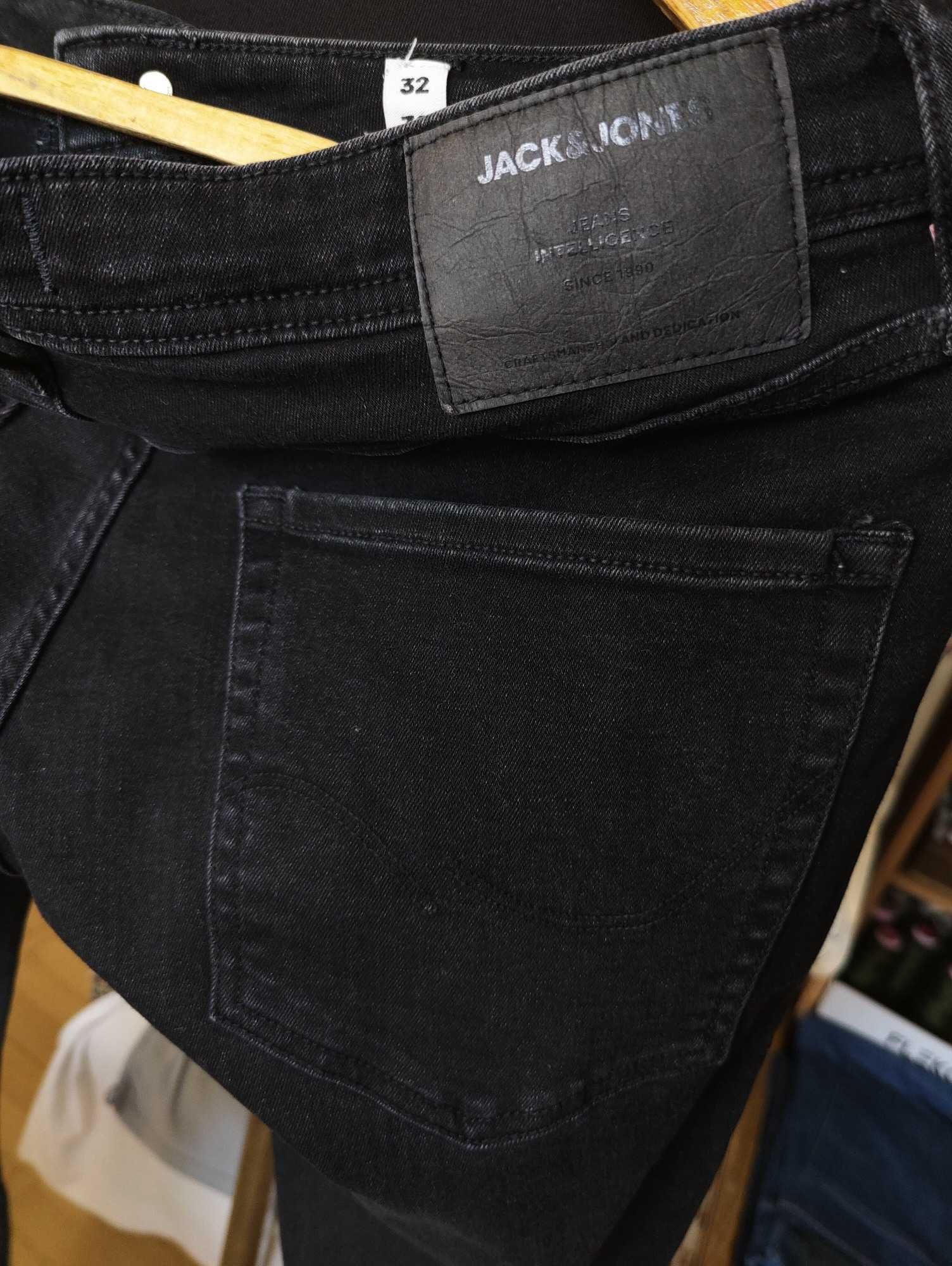 Джинсы Jack&jones Glenn jeans Дания w32 stretch black.